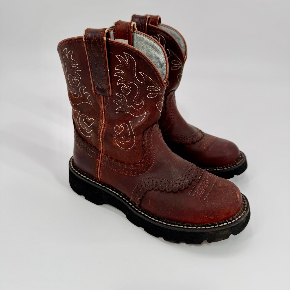 Ariat Fat Baby Pull On Western Boots Women Size 7B